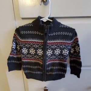 Baby boy full zip cardigan. 12‎ months